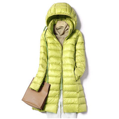 Hooded Puffer Down Coat Women Padded Thick Warm Casual Winter Outerwear Fashion Jacket