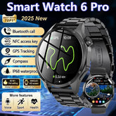 Smart Watch 6 Pro with features listed on a blue gradient background