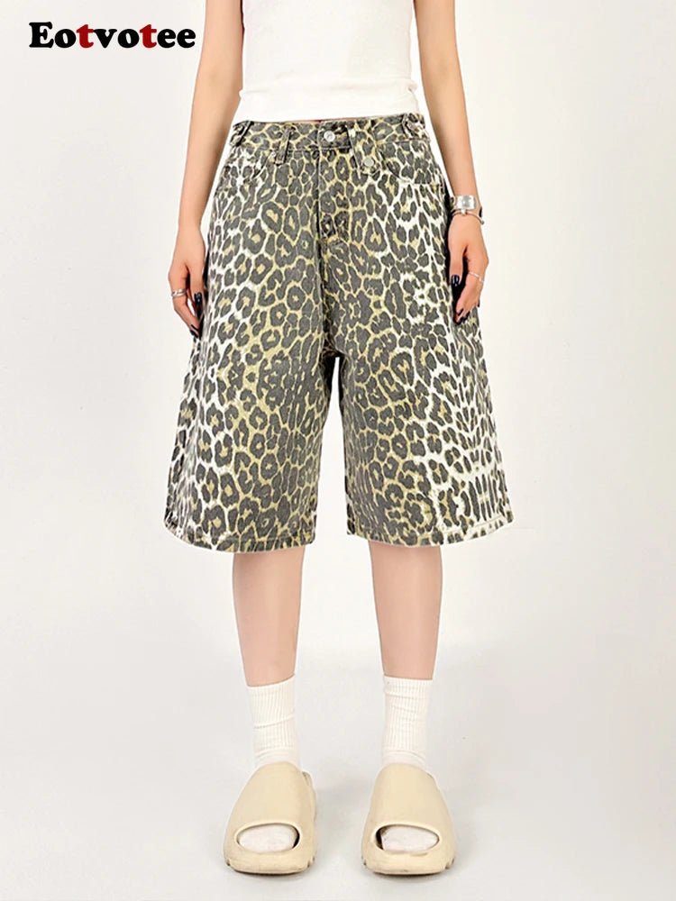 leopard print shorts