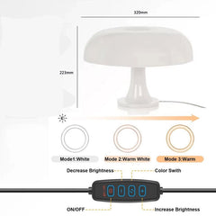 Mushroom LED Table Lamp Handmade Italian Design Minimalist Bedside Desk Light Home Decor Gift