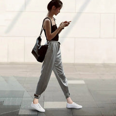 Sneakers Women Genuine Leather White Vulcanized Casual All Season Comfortable Everyday Shoes