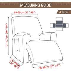 Recliner Chair Cover Elastic Stretch Slipcover 1 Seat All-Inclusive Sofa Couch Home Protector