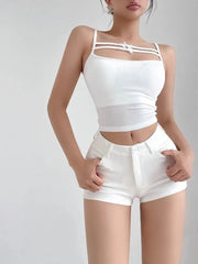 white shorts