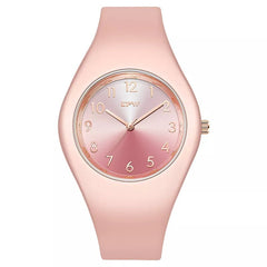 Watch Women 40mm Silicone Strap Skin-Friendly Minimalist Quartz Ladies Casual Elegant Wristwatch