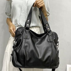 Hobo Shoulder Bag Women Large Capacity Soft Faux Leather Tote Casual Everyday Handbag Purse