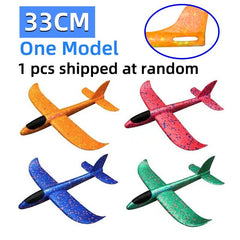 Foam Throw Plane Toy Kids 50cm Polystyrene Steering Wheel Manual Airplane Outdoor Gift Children
