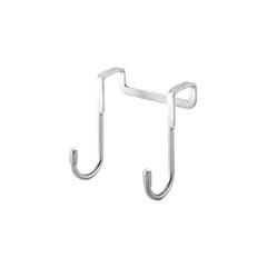 Towel Hook Rack 2-Hook Stainless Steel Double S-Shape Kitchen Bathroom Cabinet Door Organizer
