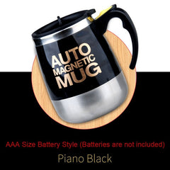 Self Stirring Mug Automatic Magnetic Stainless Steel Coffee Milk Mixing Cup Thermal Blender Gift