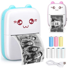 Mini Bluetooth Printer Portable Mobile Phone Photo Label Pocket Printer Student Gift