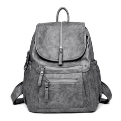 Women's High Quality Leather Backpacks Vintage School Genuine Leather Backpack Shoulder Bag