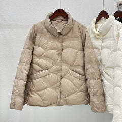 Down Jacket Women Plus Size Oversized Stand-Up Collar Ultra Lightweight Winter Casual Outerwear Fashion