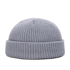 Knitted Beanie Unisex Winter Warm Casual Short Thread Streetwear Hat Cold Weather Fashion