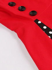 Midi Dress Women Plus Size Retro Vintage 50s 60s Rockabilly Style Elegant Party Fashion Dress