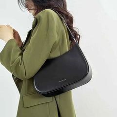 Shoulder Bag Women Genuine Leather Luxury Underarm Saddle Handbag Purse Fashion