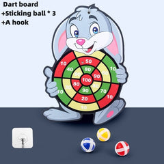 Sticky Ball Dart Board Kids Educational Target Sports Family Interactive Party Game Throw Gift