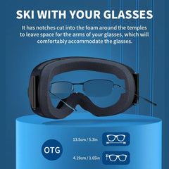 Ski Goggles Unisex UV400 Anti-Fog Double Layer Snowboard Outdoor Winter Sport Snowmobile Eyewear