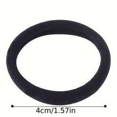 Hair Bands Women 50-100 Pack Black High Elastic Rubber Ponytail Holder Hair Ties Scrunchies Girls
