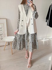 Suit Vest Women Oversized V-Neck Large Size Chic Casual Elegant Office Fashion Top