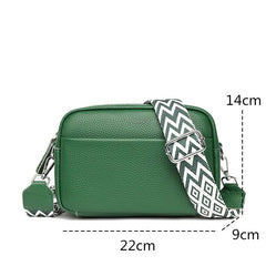 Crossbody Bag Women Genuine Leather Cowhide Shoulder Strap Messenger Tote Handbag Everyday Purse