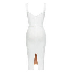 Midi Dress Women Chic Mesh Patchwork Bodycon Celebrity Clubwear Party Elegant Fashion Dress