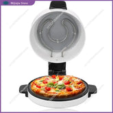Pizza maker with a pizza inside on a white background