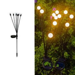 Solar LED Garden Light Outdoor Waterproof Firefly Landscape Lawn Decor Sunlight Powered Set