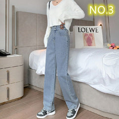 High Waist Baggy Wide Leg Jeans Women Vintage Streetwear Casual Denim Fashion Trousers