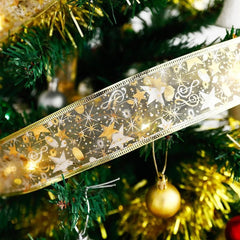 Christmas LED Ribbon Lights Tree Decoration Home Holiday Light String Ornament Xmas Decor