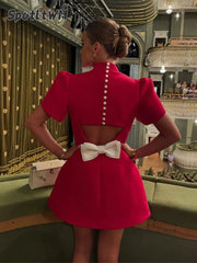 Mini Dress red