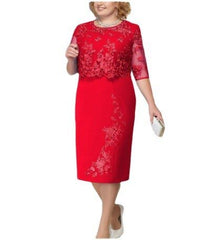 red dress