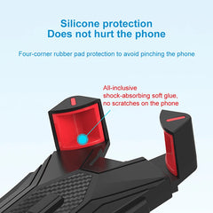 Large Size Phone Holder Live Streaming Stand for Motorcycle Mountain Bike Electric Bike Universal iPhone Samsung Holder Connects to Handle Bars