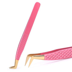 Eyelash Extension Tweezers Professional Stainless Steel Straight Curved Volume Precision Lash Tool