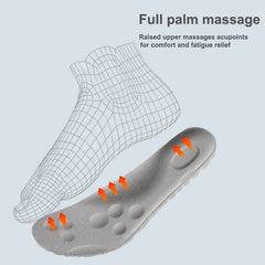Shoe Insoles Latex High Elasticity Arch Support Orthotic Soft Breathable Deodorant Shock Absorption Cushion