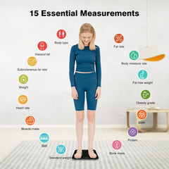 Body Weight Scale Smart BMI 180KG Digital Body Fat Bioelectrical Impedance Bathroom Scale Tool