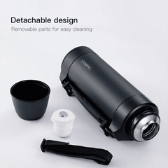 Thermos Bottle Large Capacity Travel Portable Stainless Steel Thermal Mug Hot Cold Insulated Flask