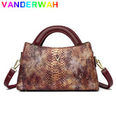 High Quality Crocodile Pattern Shoulder Bags Large Capacity Handbags and Purses Casual Fashion Messenger Bag