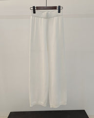 Turtleneck Sweater & Wide Leg Pant Set Women 2-Piece Knitted Warm Elegant Casual Fashion Outfit