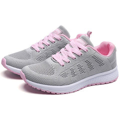 Sneakers Women Breathable Flat Trainers Running Walking Athletic Casual Everyday Fashion Shoes