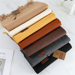 Oversized Boho Scarf Women Wrap Shawl Tassel Winter Warm Casual Elegant Fashion Accessory