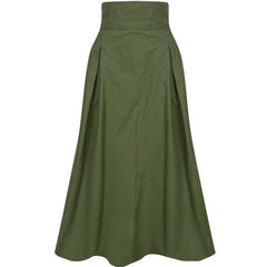 Women's A-Line Umbrella Skirt High Waist Bow Slim Midi Skirts