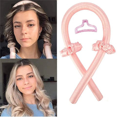 Heatless Hair Curler Silk Ribbon Rod Headband No Heat Rollers Overnight Sleeping Soft Lazy Styling Tool