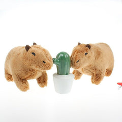 Capybara Plush Toy Kids Simulation Fluffy Soft Stuffed Animal Doll Adults Home Decor Gift