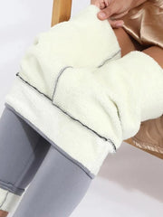Fleece Lined Leggings Women High Waist Warm Thick Winter Cold-Resistant Casual Fashion Pants