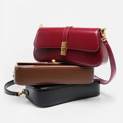 Shoulder Bag Women Genuine Leather Underarm High Quality Retro Crossbody Handbag Fashion Purse