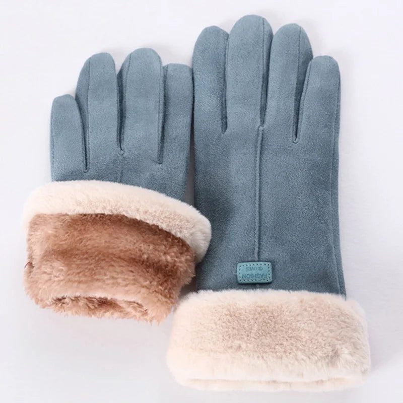 Winter Touchscreen Gloves blue