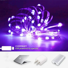 LED String Lights 1-20M USB Copper Silver Wire Waterproof Fairy Indoor Outdoor Christmas Wedding Party