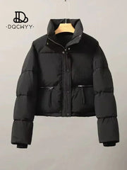 Short winter coat Jacket black