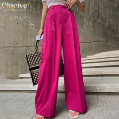 High Waist Wide Leg Flare Pants Women Loose Casual Comfortable Everyday Fashion Trousers