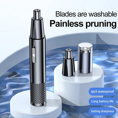 Nose Hair Trimmer Electric USB Rechargeable Mini Portable Eyebrow Ear Hair Grooming Tool