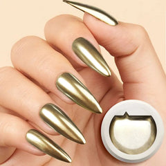 Nail Gel Polish Silver Gold Metal Mirror Effect Neon Gemstone Pure Color Soak Off UV LED Lacquer